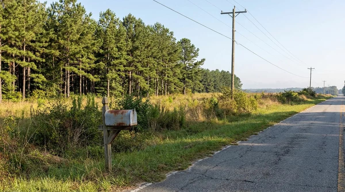 Rural Georgia acreage with road frontage and pine timber
